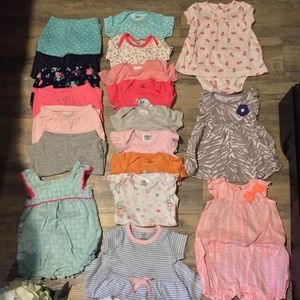 Baby bundle of Dresses Onesie Rompers Pants 21 pcs
